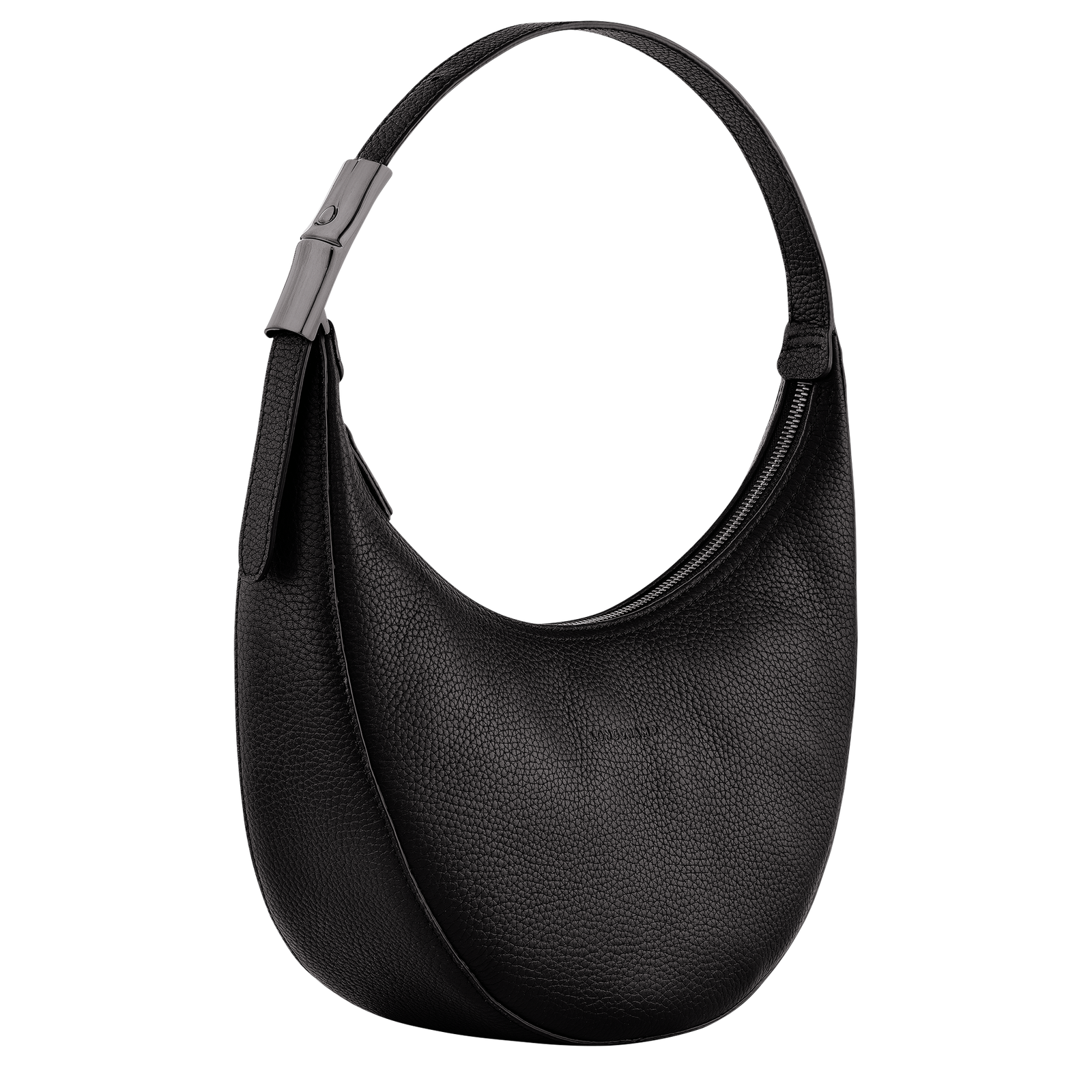Roseau Essential M Hobo bag Black - Leather | Longchamp US