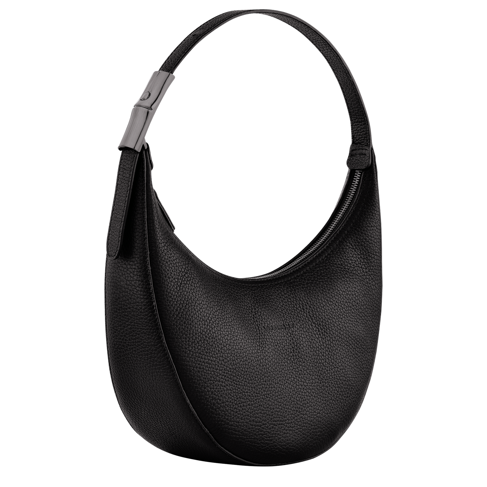 Roseau Essential M Hobo bag Black Leather (10218968001) Longchamp US