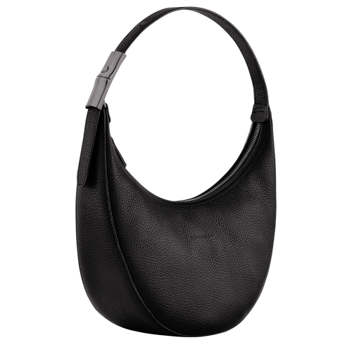 Le Roseau Essential M Hobo bag , Black - Leather - View 3 of  4
