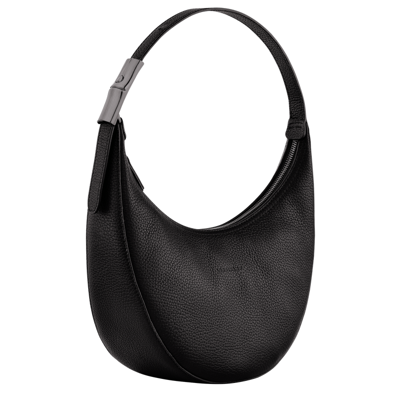 Roseau Essential M Hobo bag , Black - Leather  - View 3 of  4