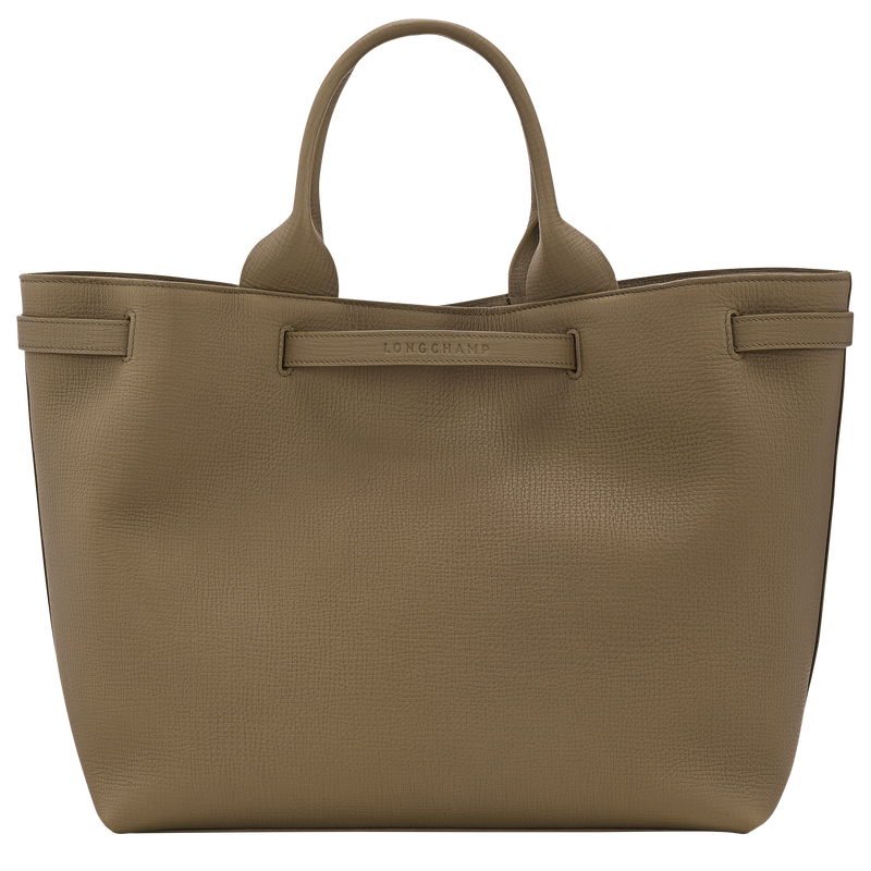 Sac cabas L Le Smart , Cuir - Olive  - Vue 3 de 5