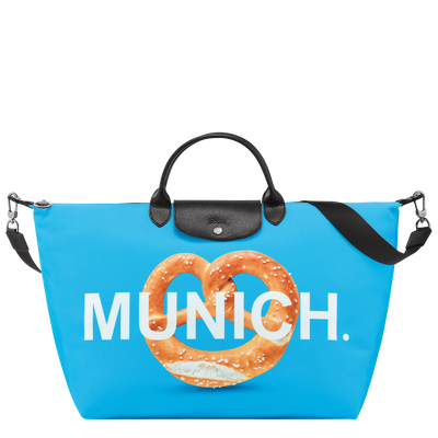 Reisetasche L Le Pliage Du Monde , Canvas - Blau