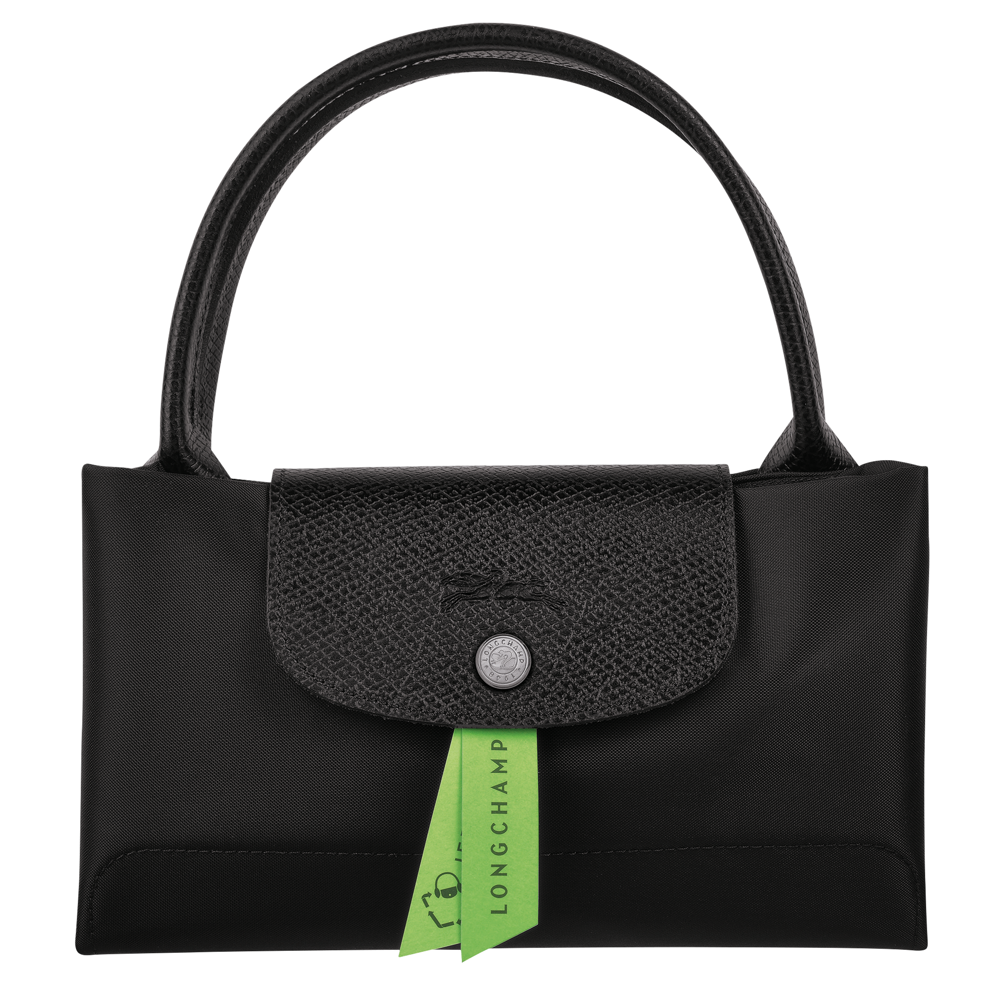 Longchamp Ladies Le Pliage Top Handle Bag M-Black 