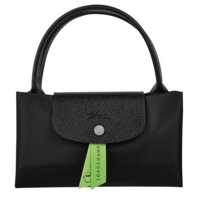 Le Pliage Green Handtasche M, Schwarz