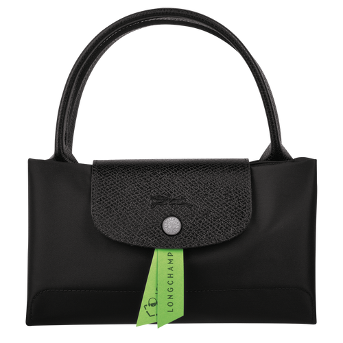 Le Pliage Green Tas met handgreep aan de bovenkant M , Zwart - Gerecycled canvas - Weergave 7 van  7