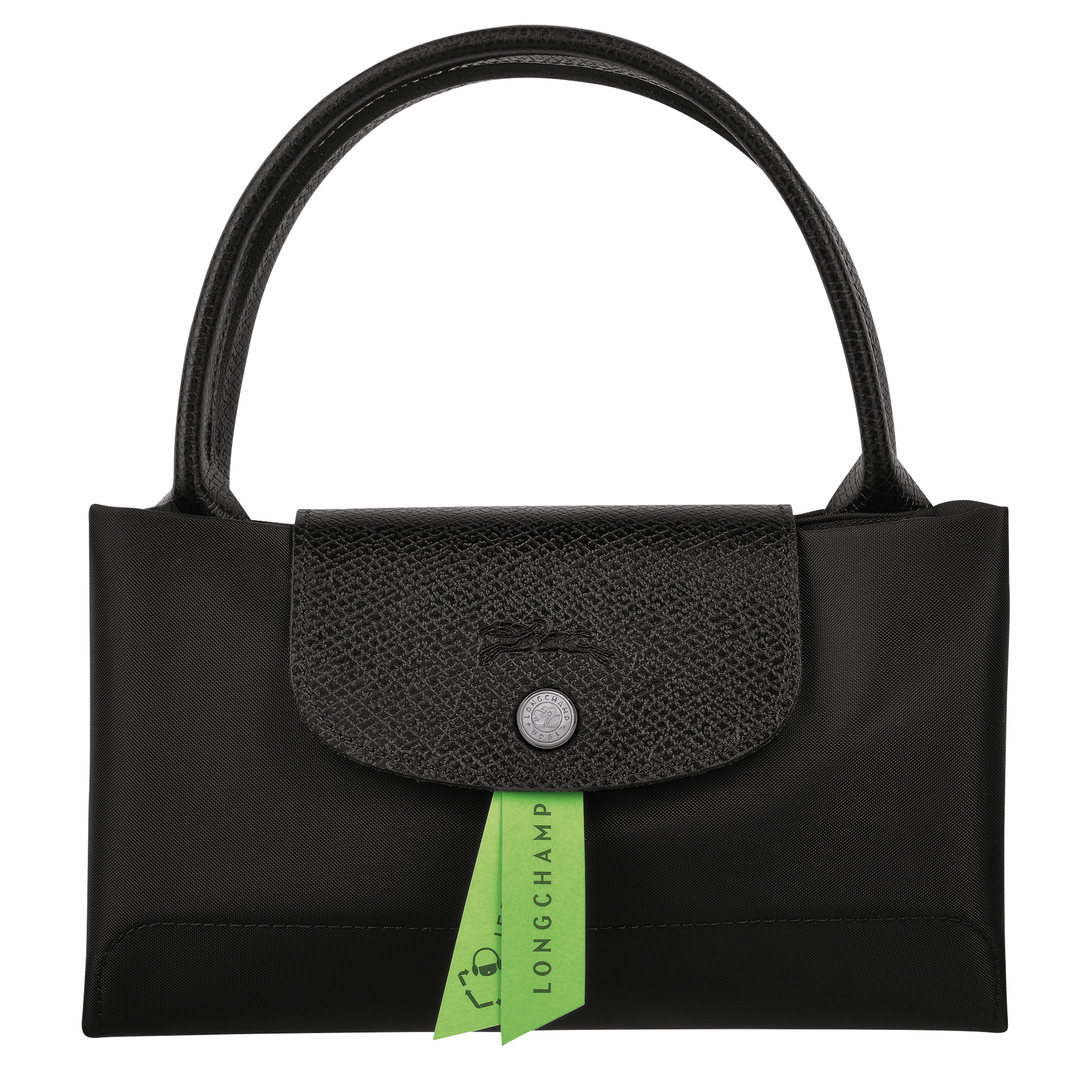 Le Pliage Green Handbag M, Black
