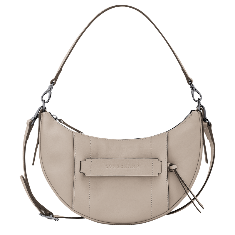 Sac bandouli&egrave;re S Longchamp 3D , Cuir - Argile  - Vue 1 de 4