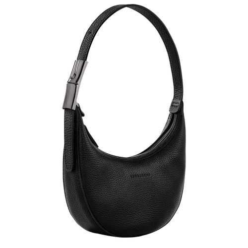 Sac porté épaule S Le Roseau Essential , Cuir - Noir - Vue 3 de 6