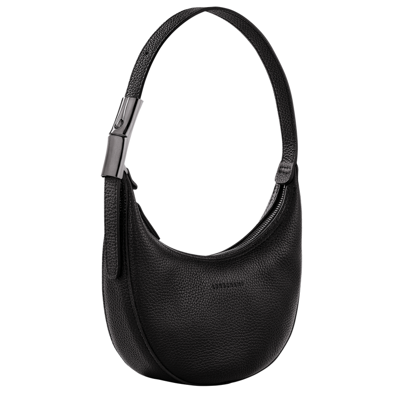 Le Roseau Essential S Hobo bag , Black - Leather  - View 3 of  6
