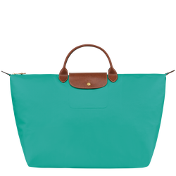 Le Pliage Original 旅行袋 S , 綠松石色 - 再生帆布