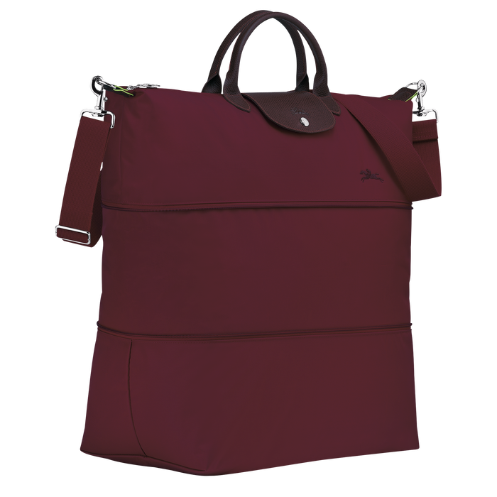 Le Pliage Green Travel bag expandable, Burgundy