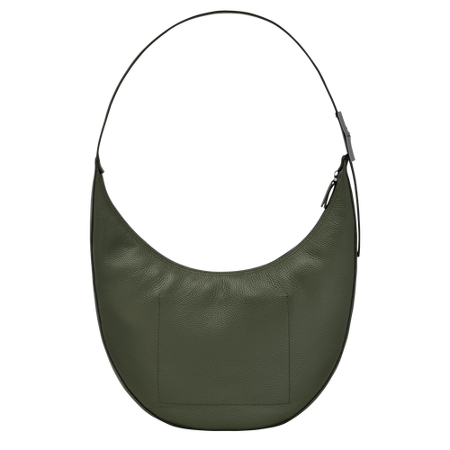Umhängetasche L Le Roseau Essential Leder - Khaki | Longchamp DE