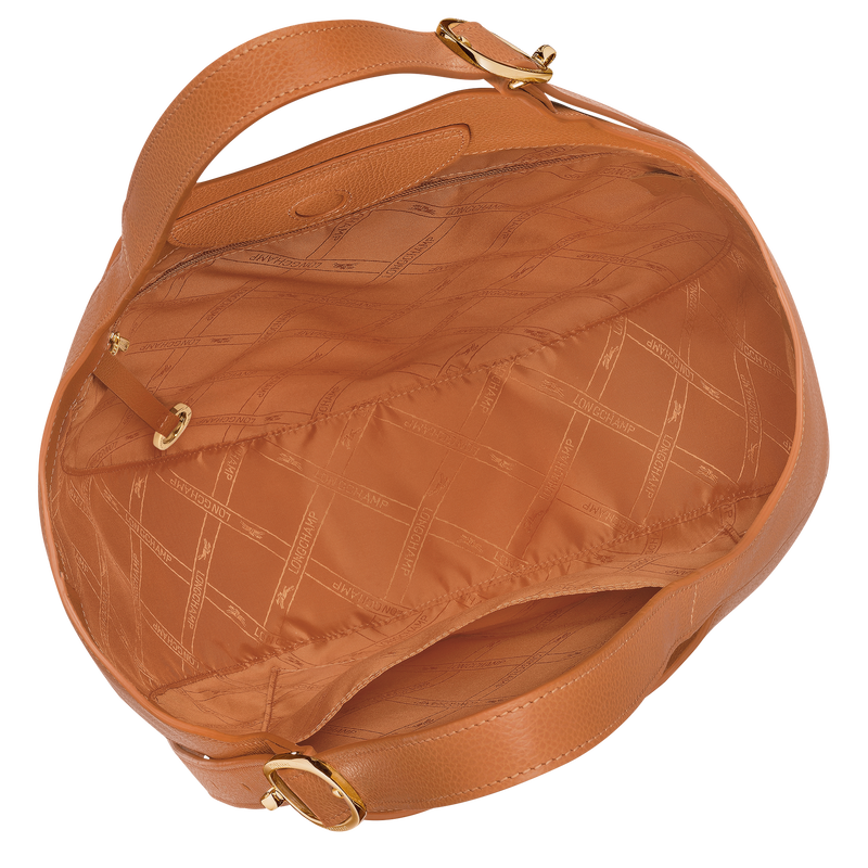 Le Foulonné XL Tote bag , Amber - Leather  - View 5 of  6