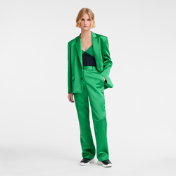 Suit pants , Green - Satin