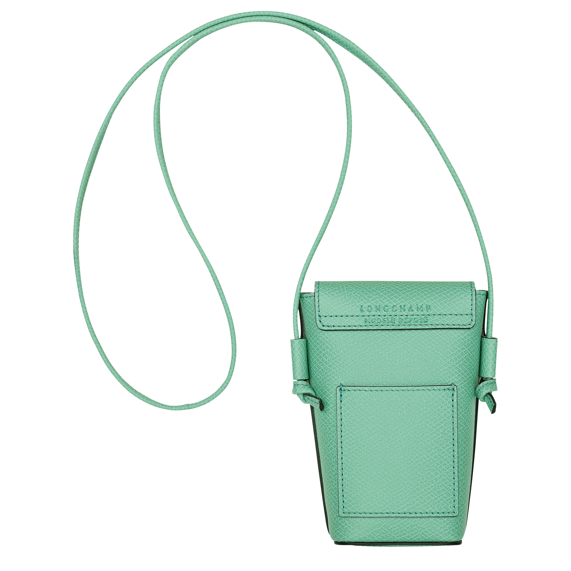 &Eacute;pure Custodia per cellulare con laccio in cuoio,  Menta