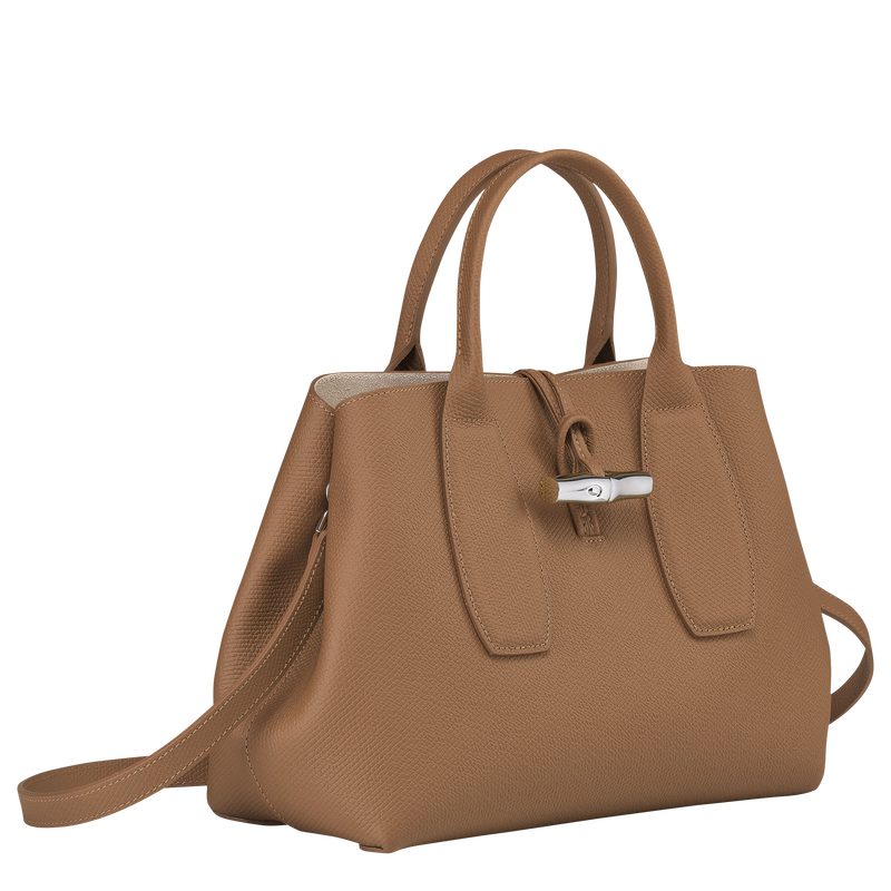 Roseau M Handbag , Natural - Leather  - View 3 of  6