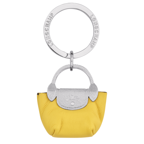 Le Pliage Xtra Key rings , Yellow - Leather - View 1 of  1