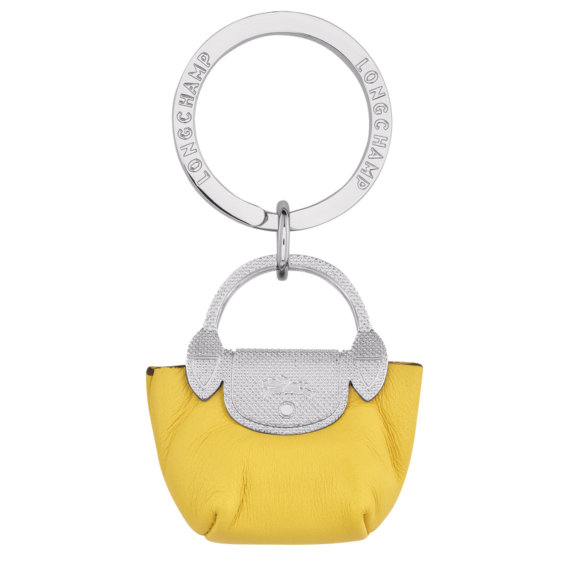 Le Pliage Xtra Key rings , Yellow - Leather  - View 1 of  1