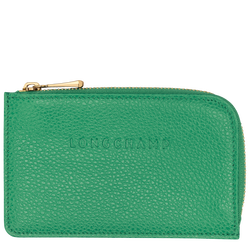 Le Foulonné Card holder , Green - Leather