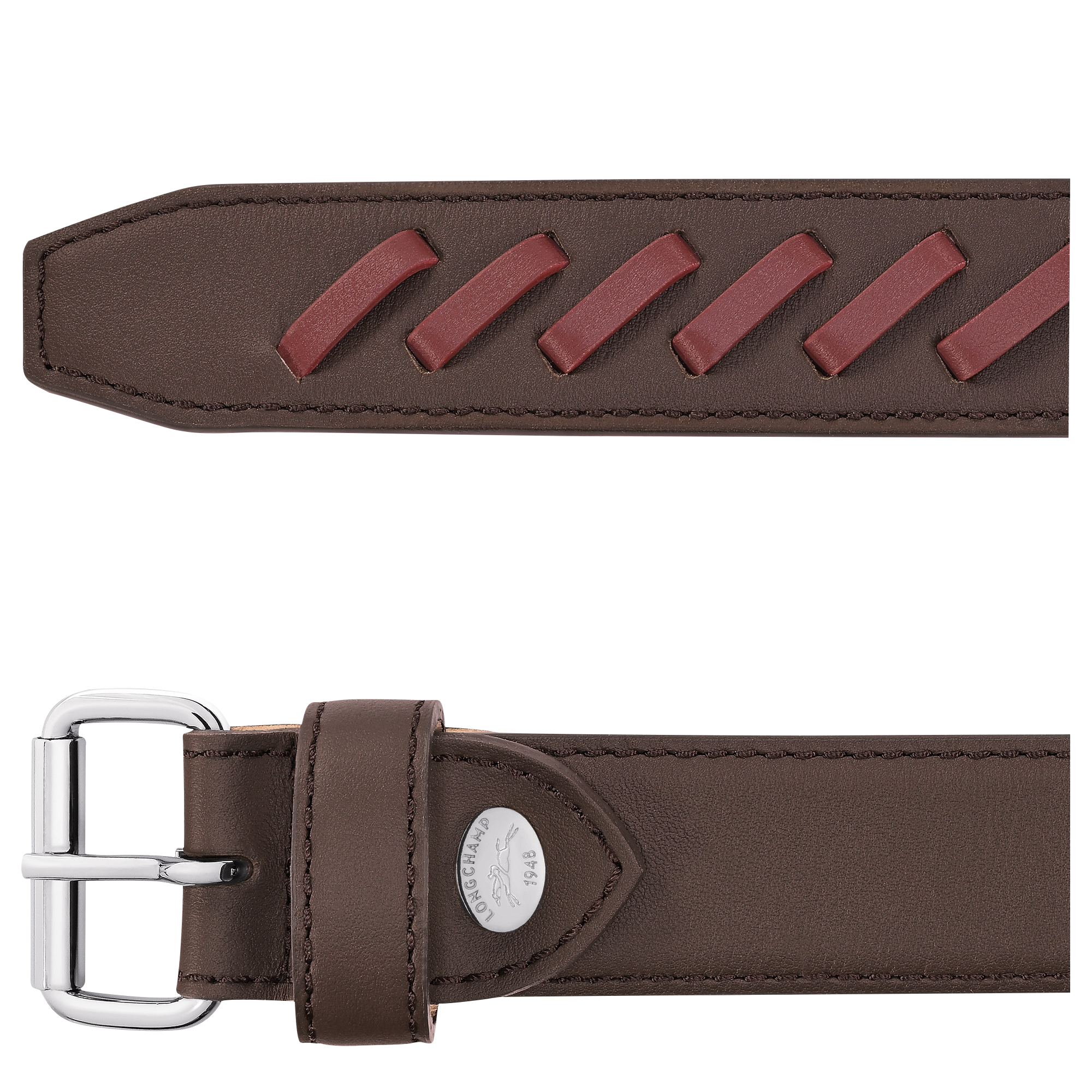 Utility Ladies' belt, Mocha/Burgundy