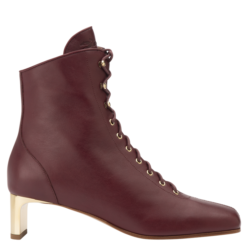 Stivaletti con tacco alto La Patineuse , Pelle - Amaranto  - View 1 of  5