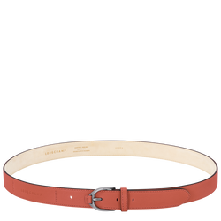 Ceinture femme Longchamp 3D , Cuir - Sienne