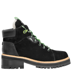 Le Pliage baroudeuse Boots , Black - Leather
