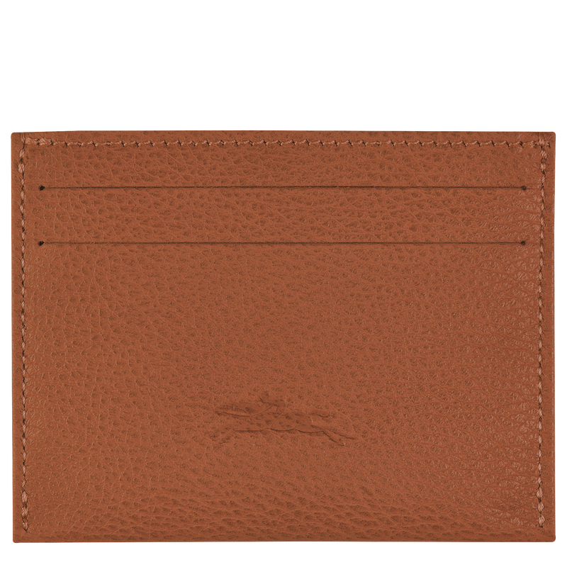 Le Foulonné Cardholder , Caramel - Leather  - View 2 of 3