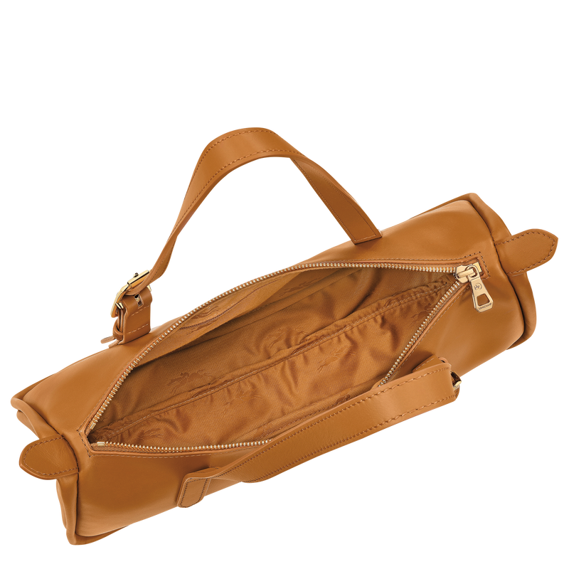 Sac port&eacute; &eacute;paule L Looong , Cuir - Caramel  - Vue 5 de 7