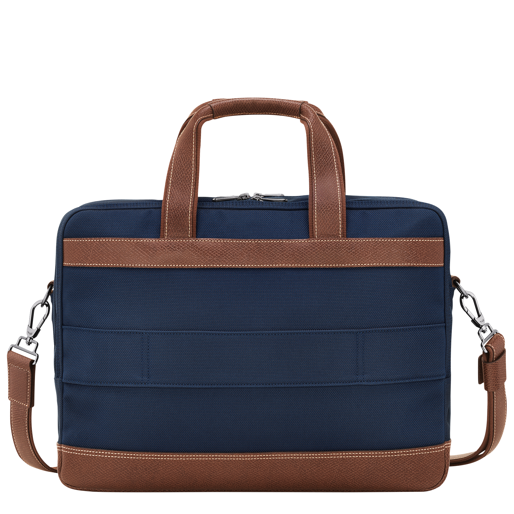 Boxford L Briefcase Blue - Recycled canvas | Longchamp US Boxford L Briefcase Blue - Recycled canvas | Longchamp US