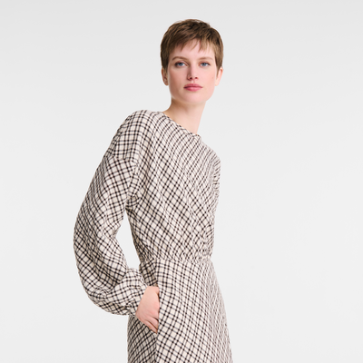null Kleid, Ecru