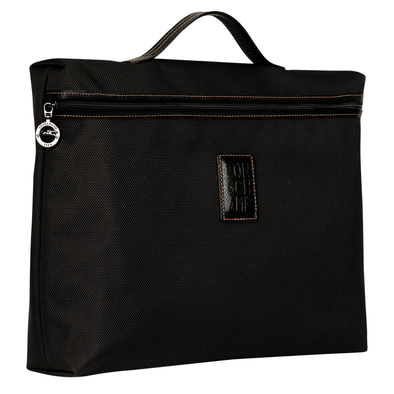 Boxford S Briefcase , Black - Recycled canvas  - View 3 of  4