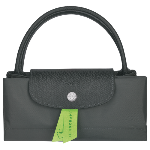 Handtasche S Le Pliage Green , Recyceltes Canvas - Graphitgrau - Ansicht 6 von 6