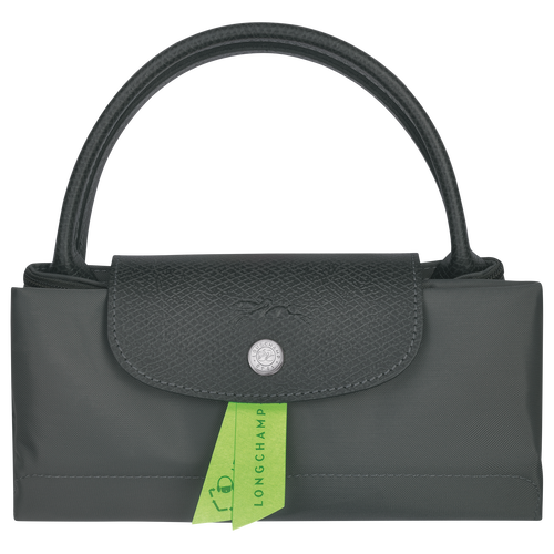 Handtasche S Le Pliage Green , Recyceltes Canvas - Graphitgrau - Ansicht 5 von 5