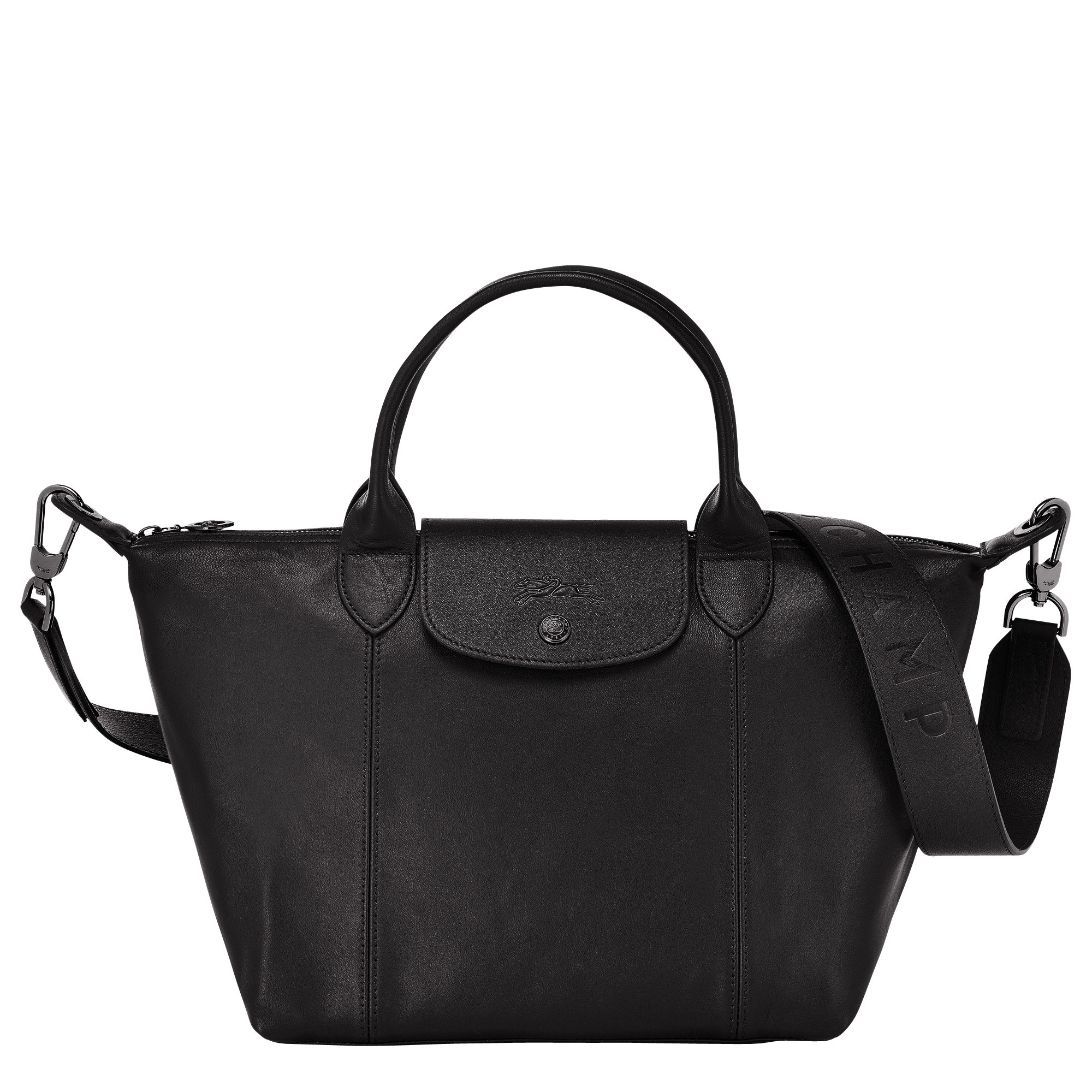 Top handle bag S Le Pliage Cuir Black 