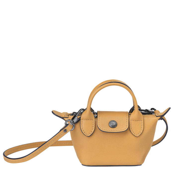 Crossbody bag XS Le Pliage Cuir Honey (10099757P15) | Longchamp US