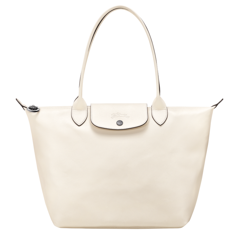 Le Pliage Xtra M Tote bag Ecru Leather Longchamp US