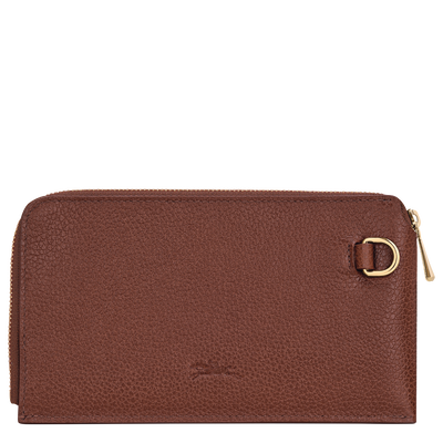 Pochette Le Foulonn&eacute; , Leder - Kaffee