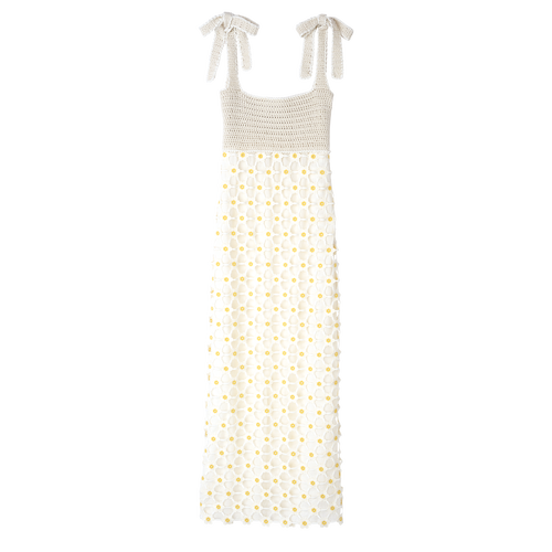 Kleid , Häkelmakramé - Ecru - Ansicht 1 von 4