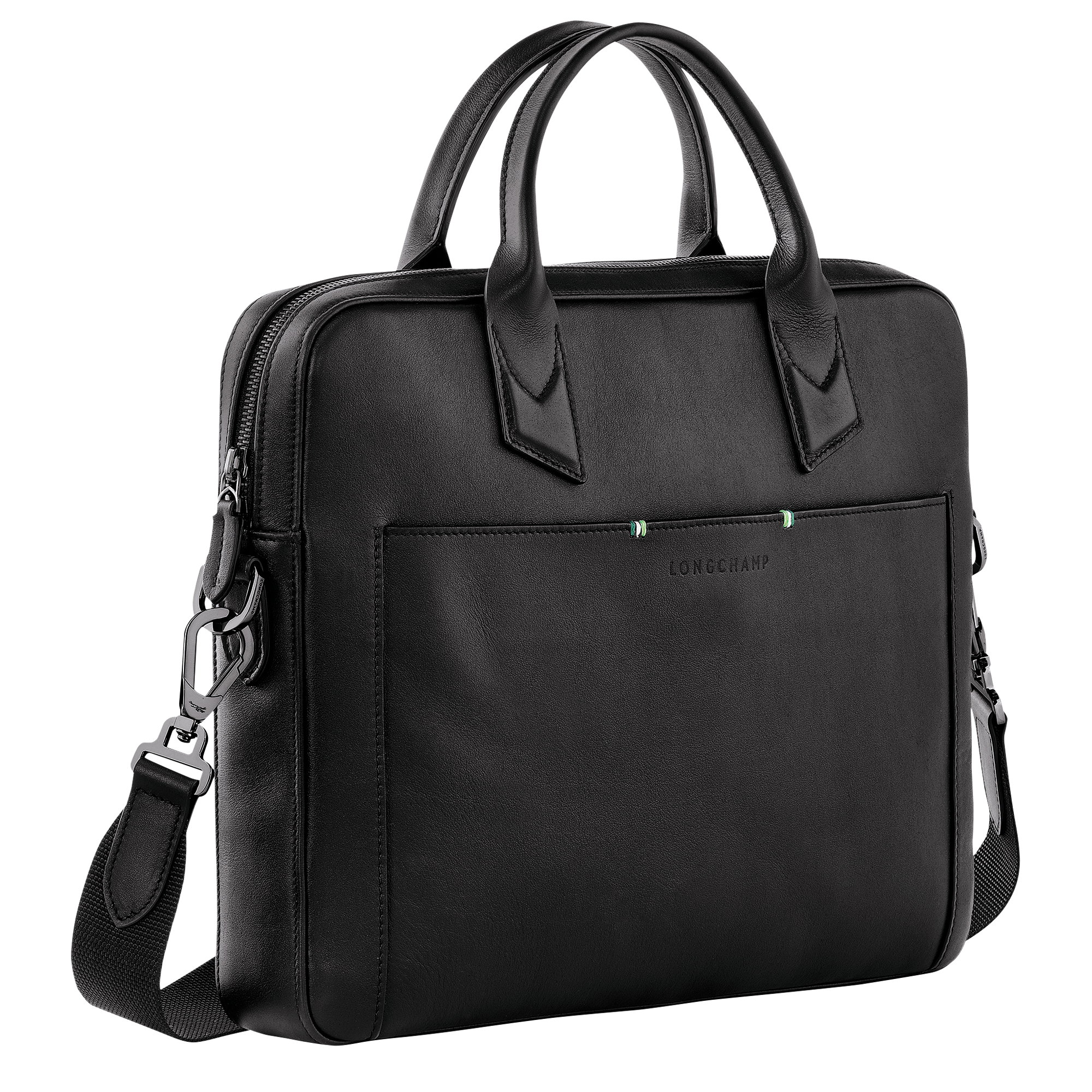 Longchamp sur Seine Briefcase S, Black
