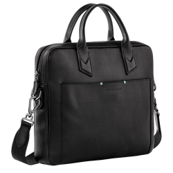 Longchamp sur Seine Briefcase S, Black