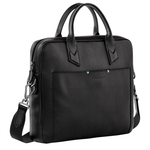 Longchamp sur Seine S Briefcase , Black - Leather - View 3 of 5