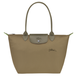 Le Pliage Green M Tote bag , Artichoke - Recycled canvas