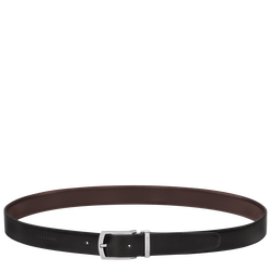 Ceinture homme Delta Box , Cuir - Noir/Moka