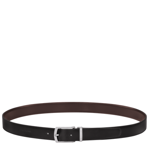 Delta Box Men's belt , Black/Mocha - Leather - View 1 of  5