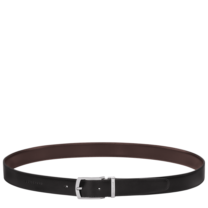 Delta Box Men's belt , Black/Mocha - Leather  - View 1 of  5