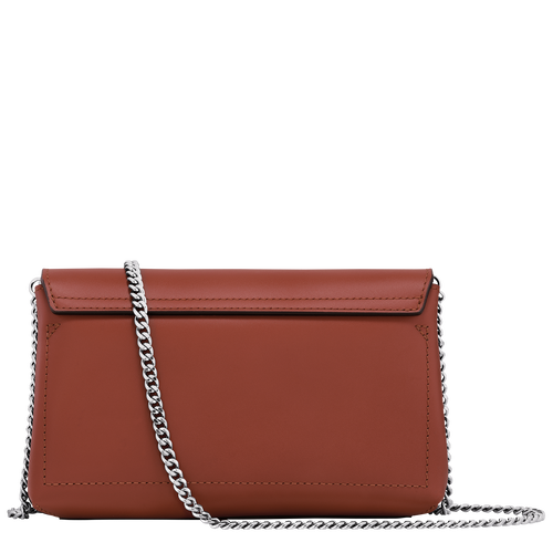 Roseau Clutch Mahogany - Leather | Longchamp GB