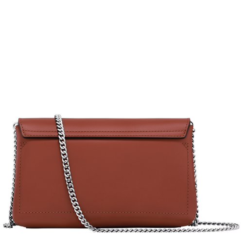 Roseau Clutch , Mahogany - Leather - View 3 of  3
