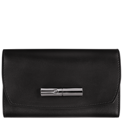 Brieftasche im Kompaktformat Roseau , Leder - Schwarz