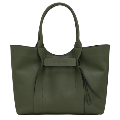 Shopper L Longchamp 3D , Leder - Khaki